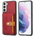 thumbnail image 1 of Nalacover for Samsung Galaxy S23 Plus Wallet Case with Card Slots Magnetic Button Kickstand Back Flip Cover, Premium PU Leather Soft Silicone Bumper Shockproof Anti-Scratches Case,Red, 1 of 6