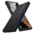 thumbnail image 1 of Nalacover Samsung Galaxy S23 Ultra Case, Heavy Duty 3 in 1 Rugged Shockproof Rugged Silicone Hybrid Hard PC Soft TPU Bumper Camera Raised Drop Protective Girls Women Boy Men Phone Covers, Navyblue, 1 of 8