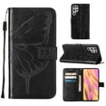 thumbnail image 1 of Nalacover for Samsung Galaxy S23 Ultra Wallet Case, Rhinestone Butterfly& Flower Pattern Cover with Card Slots Holder Kickstand, Wrist Strap Handbag PU Leather Magnetic Clasp Shockproof Case, Black, 1 of 8