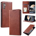 thumbnail image 1 of Nalacover for Samsung Galaxy S24 Plus Wallet Case, Vintage PU Leather Book Folding Folio Case with Credit Card Slots Hidden Magnetic Closure Flip Kickstand Shockproof Slim Phone Case,Brown, 1 of 8