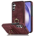 thumbnail image 1 of Nalacover for Samsung Galaxy S24 Wallet Case, Premium PU Leather Soft TPU Anti-Drop Card Slots with 360 Finger Ring Holder Kickstand Back Phone Cover For Samsung Galaxy S24, Winered, 1 of 9
