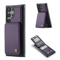 thumbnail image 1 of Nalacover for Samsung Galaxy S25 Back Wallet Case with Card Holder [RFID Blocking Protection] [Back Double Magnetic Clasp] Premium PU Leather Flip Kickstand Phone Case for Women Men,Purple, 1 of 12