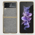 thumbnail image 1 of Nalacover For Samsung Galaxy Z Flip 4 Case, Luxury Protective Ultra-Thin PU Leather Plating Bumper Shockproof Glossy Design Back Phone Cover For Samsung Z Flip 4,Gray, 1 of 10