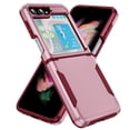 thumbnail image 1 of Nalacover for Samsung Galaxy Z Flip 5 Case: Dual Layer Protective Heavy Duty Cell Phone Case Shockproof Rugged Bumper Tough Hand Grip - Military Grade Drop Tested for Samsung Galaxy Z Flip 5,Pink+Rose, 1 of 8