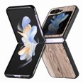 thumbnail image 1 of Nalacover for Samsung Galaxy Z Flip 5 Case, Wooden Patterned Shockproof Luxury Folded Anti-Scratch Camera & Screen Raised Protection Phone Cover for Samsung Z Flip5 2023,
Woodcut, 1 of 9