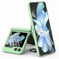thumbnail image 1 of Nalacover for Samsung Galaxy Z Flip5 Hand Strap Ring Kickstand Case, Slim Folding Cover with Built-in Tempered Screen Protector Automatic Rebound Hinge Protection Rugged Shockproof Case, Green, 1 of 6