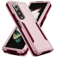 thumbnail image 1 of Nalacover for Samsung Galaxy Z Fold 4 Case: Dual Layer Protective Heavy Duty Cell Phone Case Shockproof Rugged Bumper Tough Hand Grip - Military Grade Drop Tested for Samsung Galaxy Z Fold 4,Pink+Rose, 1 of 7