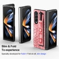 thumbnail image 1 of Nalacover for Samsung Galaxy Z Fold4 Slim PU Leather Case with S Pen Holder Wristband Strap, Rugged PC Shockproof Anti-Scratches Protective Phone Cover for Samsung Galaxy Z Fold4,Pink, 1 of 9