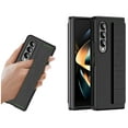 thumbnail image 1 of Nalacover for Samsung Galaxy Z Fold4 Wristband Case, Elastic Stretchable Woven Tape Hand Strap Rugged PC Shockproof Full Body Lens Protection Folding Cover for Samsung Galaxy Z Fold4,Black, 1 of 7