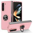 thumbnail image 1 of Nalacover for Samsung Galaxy Z Fold5 Folding Case with Rotated Ring Holder Kickstand, Rugged Shockproof Magnetic Cover Support Car Mount Lens Protection Case for Samsung Galaxy Z Fold5,Pink, 1 of 9
