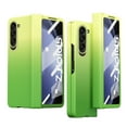 thumbnail image 1 of Nalacover for Samsung Galaxy Z Fold5 Gradient Rugged Case, Hinge Protection Tempered Glass Screen Protector Cover for Galaxy Z Fold5, Hybrid Shockproof Anti-Fingerprints Folding Case, Yellow + Mint, 1 of 8
