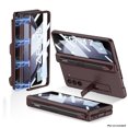 thumbnail image 1 of Nalacover for Samsung Galaxy Z Fold5 Kickstand Case with Built-in Screen Protective Film, Rugged PC Side Pen Slot Magnetic Hinge Protection Shockproof Phone Cover for Samsung Galaxy Z Fold5,Winered, 1 of 6