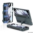 thumbnail image 1 of Nalacover for Samsung Galaxy Z Fold5 Kickstand Case with Built-in Screen Protective Film, Rugged PC Side Pen Slot Magnetic Hinge Protection Shockproof Phone Cover for Samsung Galaxy Z Fold5,Dark Green, 1 of 6
