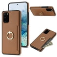 thumbnail image 1 of Nalacover for Samsung S20 Plus Wallet with Card Holder Slot, 360°Rotation Ring Holder Kickstand Cover for Men Women Protective Premium PU Leather Shockproof Cover for Samsung Galaxy S20 Plus,Brown, 1 of 9