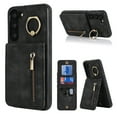 thumbnail image 1 of Nalacover for Samsung S22 Plus, Wallet with RFID Credit Card Holder and Zipper Pocket,Drop Protection Flip Cover Ring Holder Kickstand with Double Magnetic Clasp for Samsung Galaxy S22 Plus, Black, 1 of 10