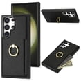 thumbnail image 1 of Nalacover for Samsung S23 Ultra Wallet with Card Holder Slot, 360?Rotation Ring Holder Kickstand Cover for Men Women Protective Premium PU Leather Shockproof Cover for Samsung Galaxy S23 Ultra, Black, 1 of 9