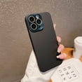 thumbnail image 1 of Nalacover Skin-Feel Slim Case for iPhone 12 with Lens Protector, Plain PC Shockproof Non-yellowing Enhanced Camera Protection Phone Case for iPhone 12, Black, 1 of 9