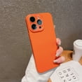 thumbnail image 1 of Nalacover Skin-Feel Slim Case for iPhone 15 Pro Max with Lens Protector, Plain PC Shockproof Non-yellowing Enhanced Camera Protection Phone Case for iPhone 15 Pro Max, Orange, 1 of 8