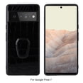 thumbnail image 1 of Nalacover Slim Case for Google Pixel 7, Ring Holder Kickstand Hybrid Rugged PC + TPU Shockproof Lens Protection Cover, Support Car Mount Holder Case for Google Pixel 7,Crocodile Print black, 1 of 11