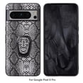 thumbnail image 1 of Nalacover Slim Case for Google Pixel 8 Pro, Ring Holder Kickstand Hybrid Rugged PC + TPU Shockproof Lens Protection Cover, Support Car Mount Holder Case for Google Pixel 8 Pro, Snakeskin Black, 1 of 11