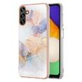 thumbnail image 1 of Nalacover Slim Case for Samsung Galaxy A15, Fish Scale Marble Pattern Phone Case for Women Girls Compatible with MagSafe, TPU Shockproof Scratch Resistant Protection Cover, White Marble, 1 of 5