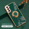 thumbnail image 1 of Nalacover Slim Case for Samsung Galaxy S21 Plus,Cute Cartoon 6D Plating Astronaut Hidden Magnetic Ring Kickstand Soft TPU Shockproof Corner Protection Drop Proof Edge Bumper Cover.Darkgreen, 1 of 8