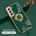 thumbnail image 1 of Nalacover Slim Case for Samsung Galaxy S22,Cute Cartoon 6D Plating Astronaut Hidden Magnetic Ring Kickstand Soft TPU Shockproof Corner Protection Drop Proof Edge Bumper Cover.Darkgreen, 1 of 10