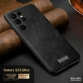 thumbnail image 1 of Nalacover Slim Case for Samsung Galaxy S23 Ultra, Business Premium PU Leather Soft TPU Lens Camera Protection Shockproof Non-Slip Cover for Samsung Galaxy S23 Ultra, Black, 1 of 5