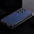 thumbnail image 1 of Nalacover Slim Case for Samsung Galaxy S24 Ultra, Bark Pattern PU Leather Cover for Galaxy S24 Ultra, Hybrid Shockproof Lens Protection Scratches Resistant Dustproof Phone Case, Blue, 1 of 10