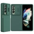 thumbnail image 1 of Nalacover Slim Case for Samsung Galaxy Z Fold 4 Liquid Silicone Phone Case with Camera Lens Sliding Cover, Full Coverage Protection Shockproof Case for Samsung Galaxy Z Fold 4 - Green, 1 of 7