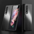 thumbnail image 1 of Nalacover Slim Case for Samsung Galaxy Z Fold4, Stainless Steel Metal + Silicone/TPU Full Coverage Lens Protection Shockproof Case, Military Grade Drop Resistant Case for Galaxy Z Fold4, Black, 1 of 6
