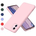 thumbnail image 1 of Nalacover Slim Case for iPhone 12,Full Body Protection Shockproof Stylish Liquid Smooth TPU Silicone Rubber Anti-drop Wear-resitant Camera Raised Lips Soft Back Phone Cover.For iPhone 12,Pink, 1 of 8