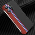 thumbnail image 1 of Nalacover Slim Case for iPhone 12 Pro Max, Carbon Fiber Pattern PC Ultra-Thin Bumper Frameless Borderless Minimalist Design Phone Case with Camera Lens Protector for Men Women,F, 1 of 8