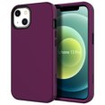 thumbnail image 1 of Nalacover Slim Case for iPhone 13 6.1 inch,Stylish Triple Layer Protection Hard PC + Soft TPU Silicone Hybrid Shockproof Camera Lens Protective Anti-drop Fit Back Phone Cover.Purple, 1 of 6