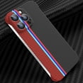 thumbnail image 1 of Nalacover Slim Case for iPhone 13 Pro Max, Carbon Fiber Pattern PC Ultra-Thin Bumper Frameless Borderless Minimalist Design Phone Case with Camera Lens Protector for Men Women,F, 1 of 8
