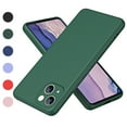 thumbnail image 1 of Nalacover Slim Case for iPhone 14,Full Body Protection Shockproof Stylish Liquid Smooth TPU Silicone Rubber Anti-drop Wear-resitant Camera Raised Lips Soft Back Phone Cover.For iPhone 14,Darkgreen, 1 of 7