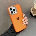 thumbnail image 1 of Nalacover Slim Case for iPhone 14, Love Heart Pattern Translucent Case for iPhone 14, Smooth Anti-Scratches Lightweight Shockproof Protection Phone Cover, Orange, 1 of 7