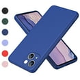 thumbnail image 1 of Nalacover Slim Case for iPhone 14 Plus,Full Body Protection Shockproof Stylish Liquid Smooth TPU Silicone Rubber Anti-drop Wear-resitant Camera Raised Lips Soft Back Phone Cover.Darkblue, 1 of 7