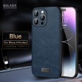 thumbnail image 1 of Nalacover Slim Case for iPhone 14 Pro Max, Business Premium PU Leather Soft TPU Lens Camera Protection Shockproof Non-Slip Non-Fingerprints Cover for iPhone 14 Pro Max, Blue, 1 of 9