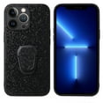 thumbnail image 1 of Nalacover Slim Case for iPhone 14 Pro Max, Ring Holder Kickstand Hybrid Rugged PC + TPU Shockproof Lens Protection Cover, Support Car Mount Holder Case for iPhone 14 Pro Max, Glitter Black, 1 of 8