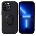 thumbnail image 1 of Nalacover Slim Case for iPhone 14 Pro Max, Ring Holder Kickstand Hybrid Rugged PC + TPU Shockproof Lens Protection Cover, Support Car Mount Holder Case for iPhone 14 Pro Max, Crosshatch Black, 1 of 8