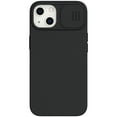thumbnail image 1 of Nalacover Slim Case for iPhone 15 Plus Liquid Silicone Phone Case with Camera Lens Sliding Cover, Soft Microfiber Lining Full Coverage Protection Shockproof Case for iPhone 15 Plus - Black, 1 of 9