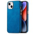 thumbnail image 1 of Nalacover Slim Case for iPhone 15 Plus, Skin Friendly PU Leather Soft Lining Cover, Lightweight TPU Shockproof Plating Buttons Lens Protection Case for iPhone 15 Plus, Blue, 1 of 11