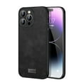 thumbnail image 1 of Nalacover Slim Case for iPhone 15 Pro Max, Business Premium PU Leather Soft TPU Lens Camera Protection Shockproof Non-Slip Non-Fingerprints Cover for iPhone 15 Pro Max, Black, 1 of 6