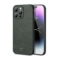 thumbnail image 1 of Nalacover Slim Case for iPhone 15 Pro Max, Business Premium PU Leather Soft TPU Lens Camera Protection Shockproof Non-Slip Non-Fingerprints Cover for iPhone 15 Pro Max, Green, 1 of 6