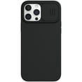 thumbnail image 1 of Nalacover Slim Case for iPhone 15 Pro Max Liquid Silicone Phone Case with Camera Lens Sliding Cover, Soft Microfiber Lining Full Coverage Protection Shockproof Case for iPhone 15 Pro Max - Black, 1 of 10