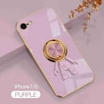 thumbnail image 1 of Nalacover Slim Case for iPhone 7/8/SE 2020/SE 2022,Cute Cartoon 6D Plating Astronaut Hidden Magnetic Ring Kickstand Soft TPU Shockproof Corner Protection Drop Proof Edge Bumper Cover.Purple, 1 of 9