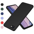 thumbnail image 1 of Nalacover Slim Case for iPhone 7/8/SE 2020/SE 2022,Full Body Protection Shockproof Stylish Liquid Smooth TPU Silicone Rubber Anti-drop Wear-resitant Camera Raised Lips Soft Back Phone Cover.Black, 1 of 8