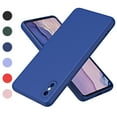 thumbnail image 1 of Nalacover Slim Case for iPhone XS Max,Full Body Protection Shockproof Stylish Liquid Smooth TPU Silicone Rubber Anti-drop Wear-resitant Camera Raised Lips Soft Back Phone Cover.Darkblue, 1 of 8