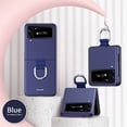 thumbnail image 1 of Nalacover Slim Folding Case for Samsung Galaxy Z Flip4, Ribbon Drawstring Cover with Metal Ring, Smooth Rugged PC Shockproof Lens Protection Case for Samsung Galaxy Z Flip4, Royalblue, 1 of 8